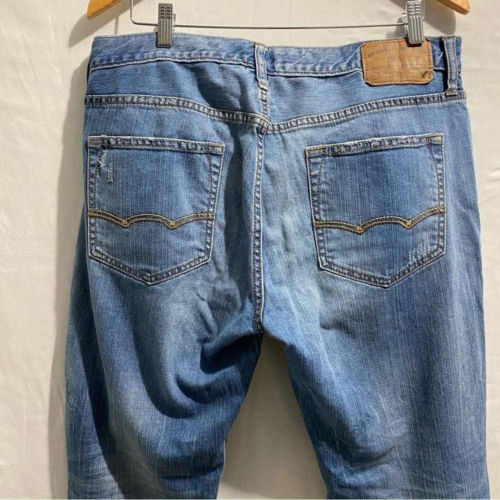 American Eagle Men’s faded ripped jeans size 36 - Picture 4 of 15